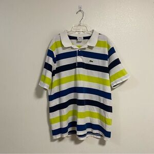 Lacoste Shirt Men’s 8/2XL Striped Polo Shirt Lacoste Sport Light stains